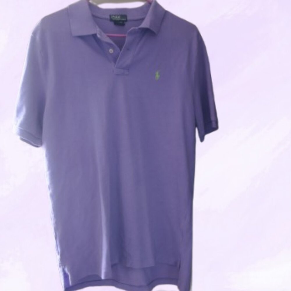 Polo by Ralph Lauren Men's polo golf shirt in purple and yellow size XL extra L
